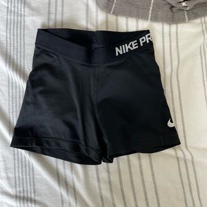 nike pro spandex shorts